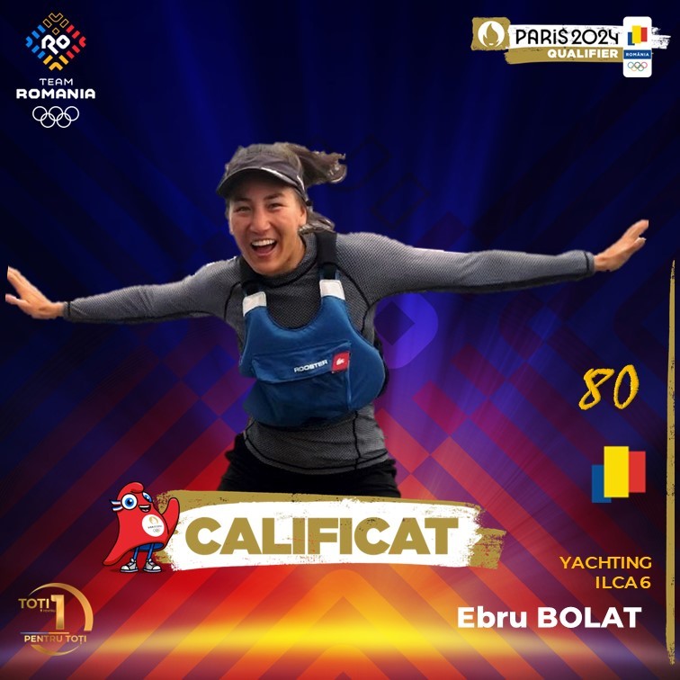 Jocurile Olimpice: România va avea o reprezentantă în competiţia de iahting – Ebru Bolat. Team Romania pentru Paris are în acest moment 80 de sportivi