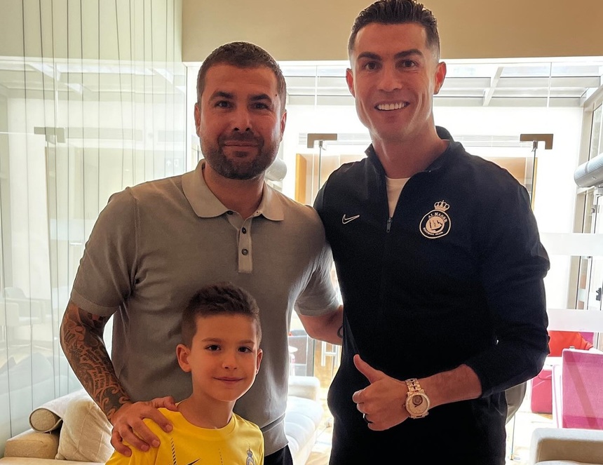 Adrian Mutu, întâlnire cu Cristiano Ronaldo la Riad: “’I-am promis lui Tiago”