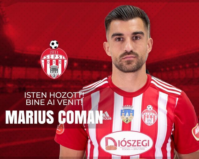 Superliga: Atacantul Marius Coman va evolua la Sepsi OSK