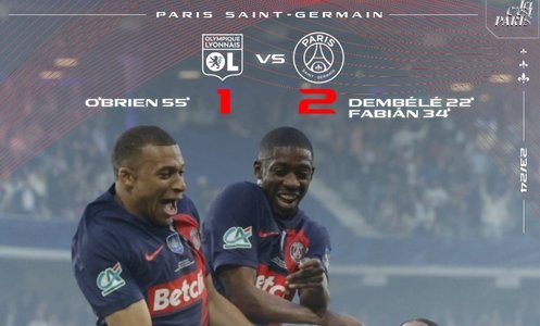 PSG a câştigat şi Cupa Franţei, iar Mbappe a jucat ultimul meci în tricoul parizienilor
