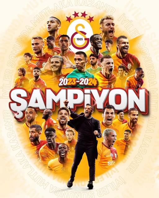 Galatasaray a câştigat pentru a 24-a oară campionatul Turciei