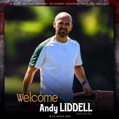 Andrew „Andy” Mark Liddell este noul preparator fizic al Rapidului