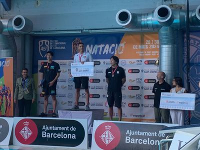 David Popovici, învingător şi la 100 m liber în circuitul Mare Nostrum, la Barcelona. Podiumul, identic cu cel de la 200 m 