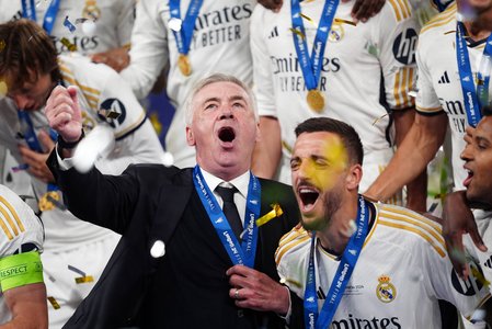 Real Madrid a câştigat Liga Campionilor - Ancelotti: "Visul continuă!" Bucuria tehnicianului - VIDEO