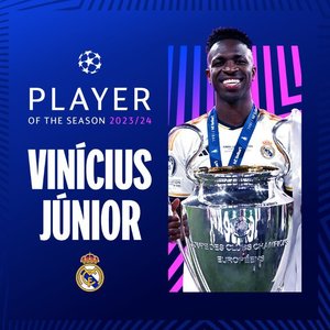 Vinicius Jr. (Real Madrid), desemnat cel mai bun jucător al sezonului în Liga Campionilor