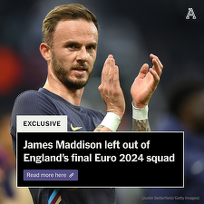 Mijlocaşul James Maddison, lăsat în afara lotului Angliei pentru Euro-2024