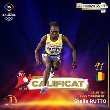 Atleta Stella Rutto a îndeplinit baremul pentru JO. Team Romania a ajuns la 91 de sportivi calificaţi