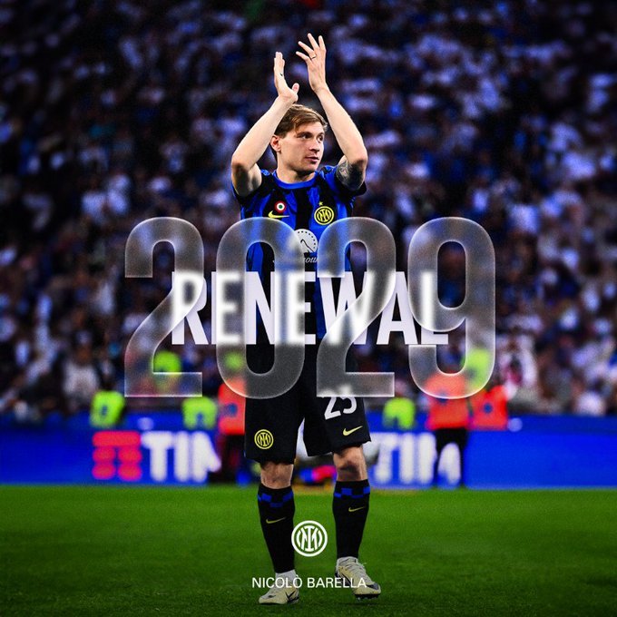 Nicolo Barella şi-a prelungit contractul cu Inter Milano până în 2029