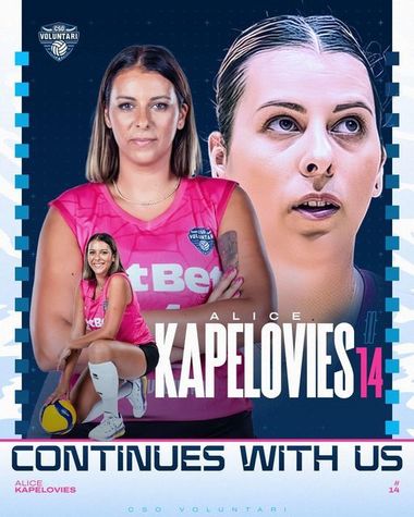 Volei feminin: Alice Kapelovies, căpitanul campioanei CSO Voluntari, a semnat prelungirea contractului