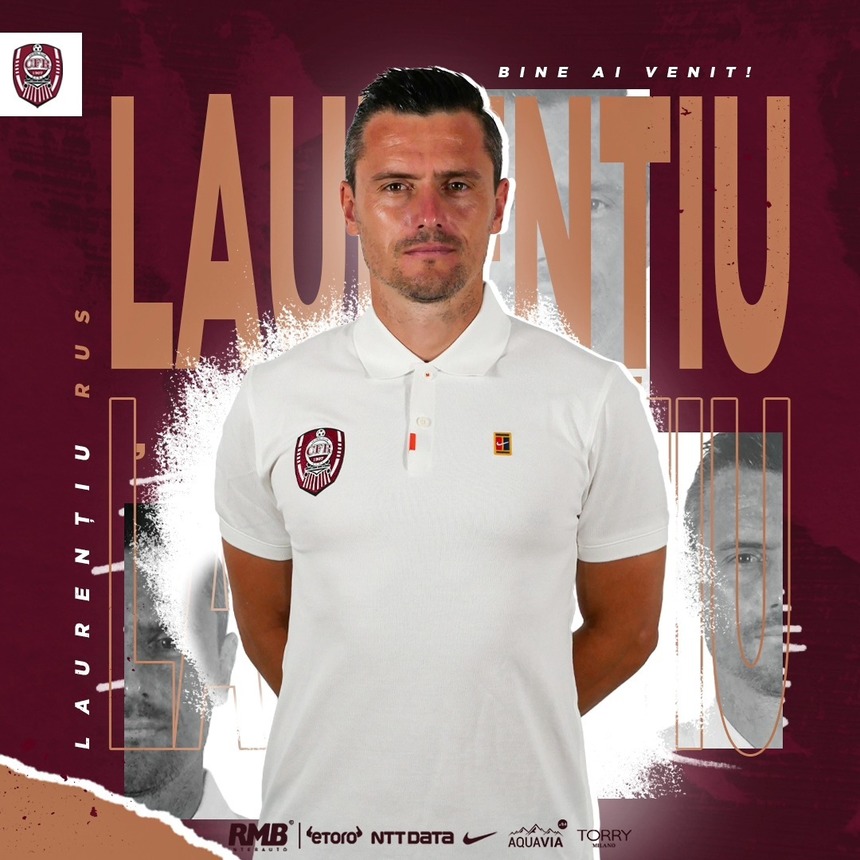 Laurenţiu Rus a revenit la CFR Cluj. De această dată, el este antrenor secund