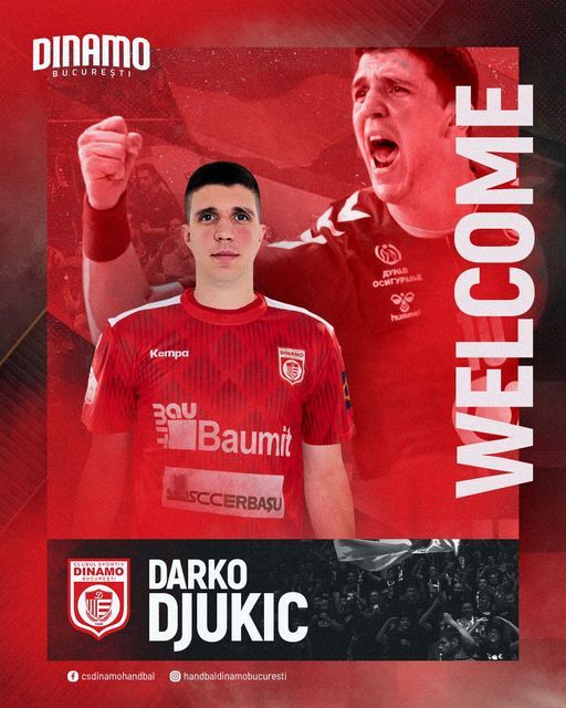 Handbal masculin: Internaţionalul sârb Darko Djukic se alătură campioanei României, Dinamo Bucureşti