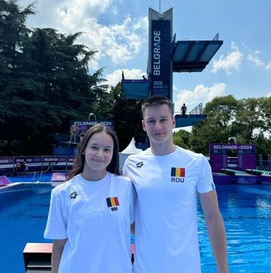 CE de Nataţie: Amelie Foerster şi Alexandru Avasiloae, locul 4 în proba de platformă sincron mixt