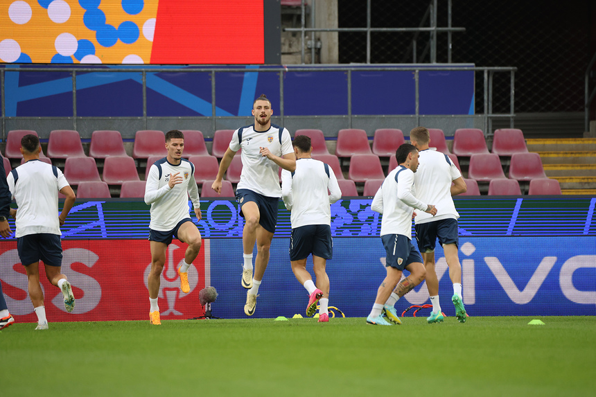 Tricolorii la Euro 2024: Naţionala s-a pregătit pe stadionul din Köln pentru confruntarea de sâmbătă cu Belgia - VIDEO