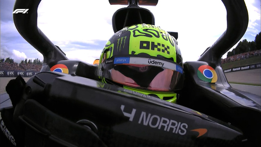 Lando Norris, în pole positiion la Marele Premiu al Spaniei. Performanţa vine la câteva ore după un incendiu în “zona de ospitalitate” a echipei sale 