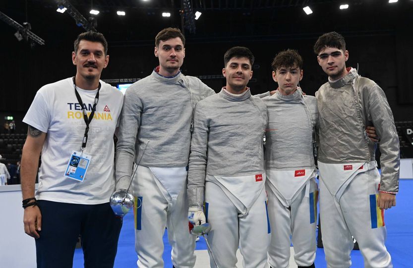 Scrimă: România s-a calificat în finala masculină de sabie la CE de la Basel