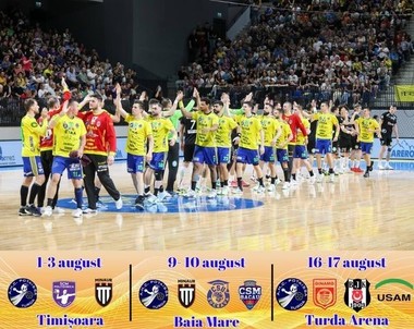 Handbal masculin: Dinamo, USAM Nîmes şi Beşiktaş, la un turneu amical organizat de Potaissa Turda