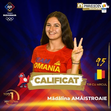 Mădălina Amăistroaie s-a calificat la Jocurile Olimpice, la tir cu arcul. Teeam Romania are acum 95 de sportivi