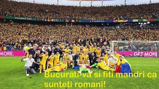 Edi Iordănescu, mesaj după calificarea României în optimi la Euro-2024: Bucuraţi-vă şi fiţi mândri că sunteţi români!