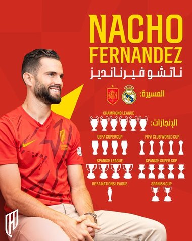 Spaniolul Nacho Fernandez, fost căpitan la Real Madrid, a semnat cu Al Qadsiah, în Arabia Saudită