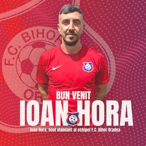 Ioan Hora a semnat cu FC Bihor: “Am zis că nu mă las de fotbal până nu îmbrac şi culorile oraşului meu”