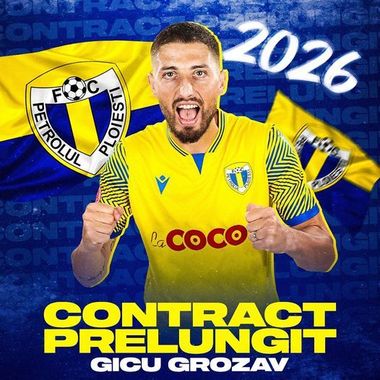 Superliga: Gicu Grozav şi-a prelungit contractul cu Petrolul Ploieşti