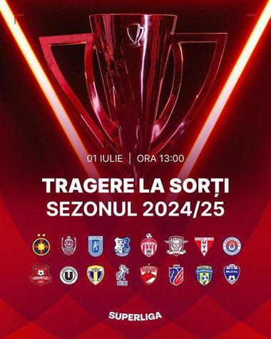 UPDATE - S-a stabilit programul Superligii: FCSB - U Cluj şi Dinamo - CFR Cluj, în prima etapă 