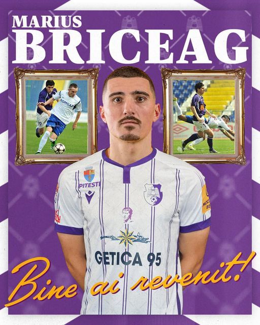 Liga 2: Marius Briceag a revenit la FC Argeş