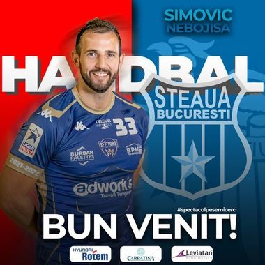 Handbal masculin: Steaua l-a transferat pe pivotul muntenegrean Nebojisa Simovic