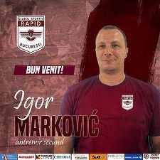 Handbal feminin: Muntenegreanul Igor Markovic se alătură echipei tehnice a Rapidului, ca antrenor secund