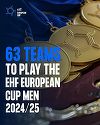 Handbal masculin: Trei echipe româneşti vor evolua în sezonul 2024-2025 al European Cup