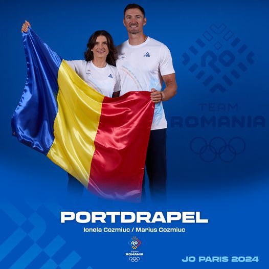 JO PARIS-2024: Soţii Ionela şi Marius Cozmiuc, campioni la canotaj, vor purta drapelul României la ceremonia de deschidere