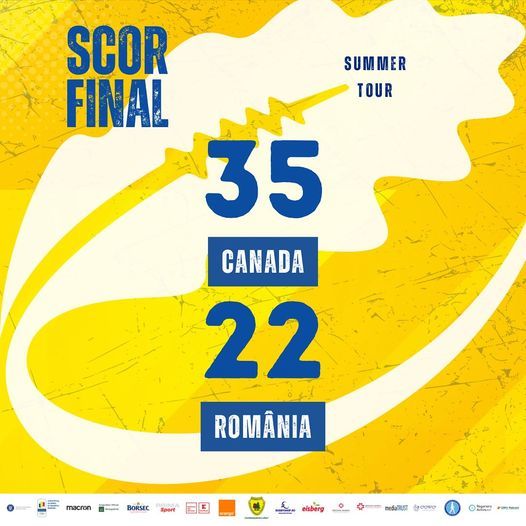 Rugby: România, învinsă de Canada, în cel de-al doilea meci din Summer Tour