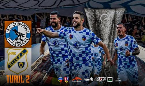 Liga Europa: Corvinul Hunedoara a remizat cu Rijeka, scor 0-0