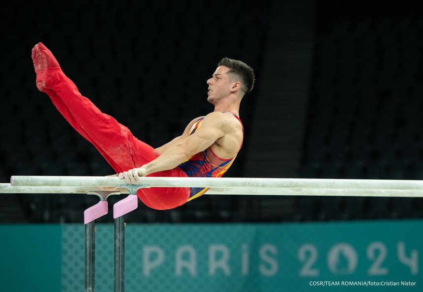 JO, gimnastică artistică: Andrei Muntean a evoluat în calificări la paralele