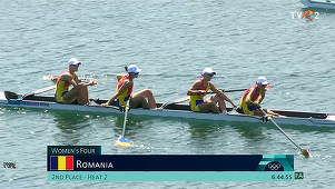 JO-canotaj: Echipajul de patru rame feminin s-a calificat în finală