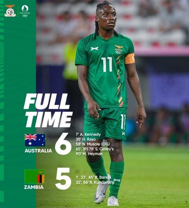 JO: Fotbal feminin - Meci nebun între Australia şi Zambia. Jucătoarele australiene au câştigat cu 6-5, după ce au fost conduse cu 5-2