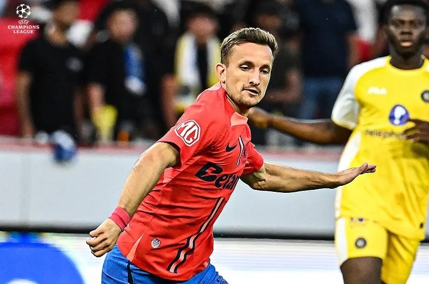 FCSB s-a calificat în turul trei preliminar al Ligii Campionilor datorită unui gol marcat în minutul 90 în returul cu Maccabi Tel Aviv