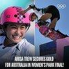 JO: La 14 ani, australianca Arisa Trew a devenit campioană olimpică la skateboarding-park. Ea este cea mai tânără medaliată cu aur la Paris