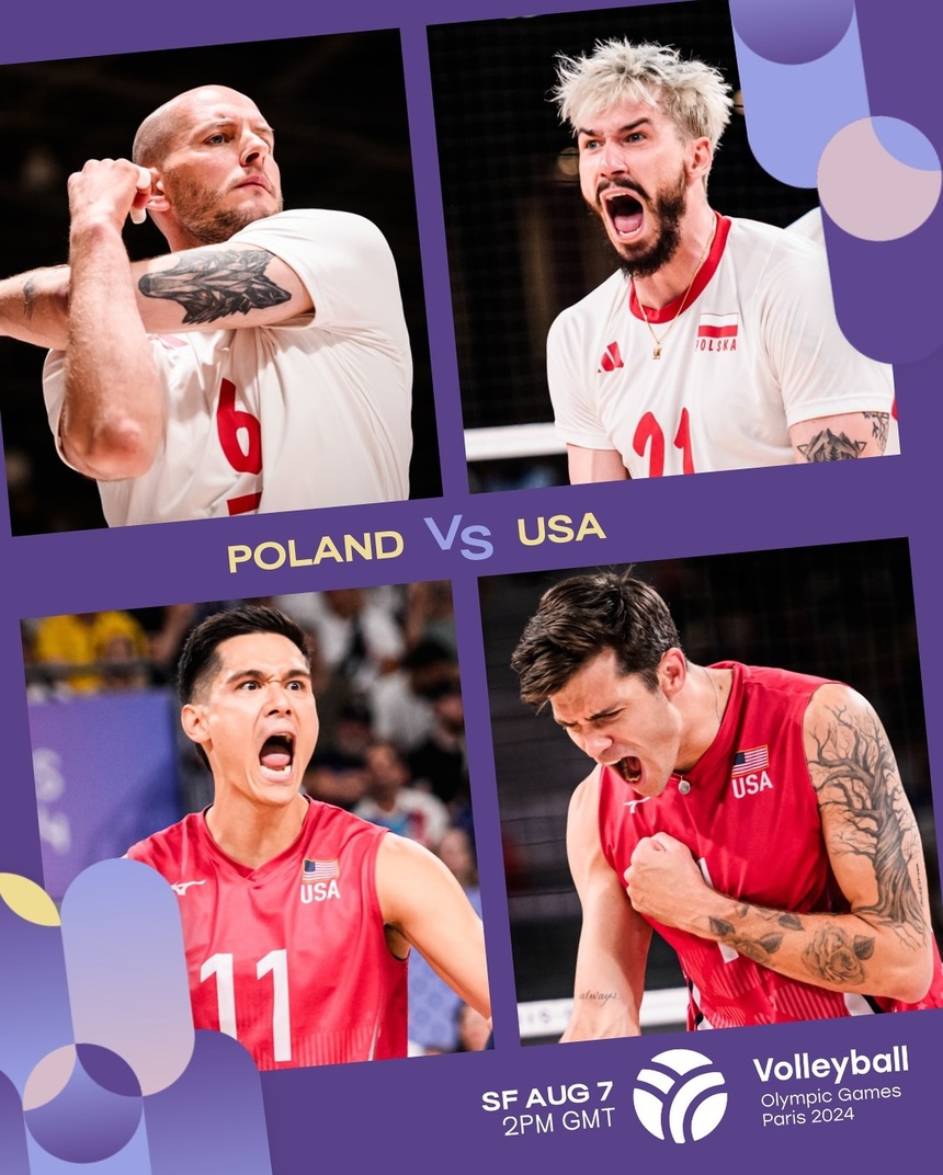 JO, volei masculin: Polonia elimină SUA şi este prima finalistă; Slovenia, cu antrenorul Geani Creţu pe bancă, a încheiat pe locul 5