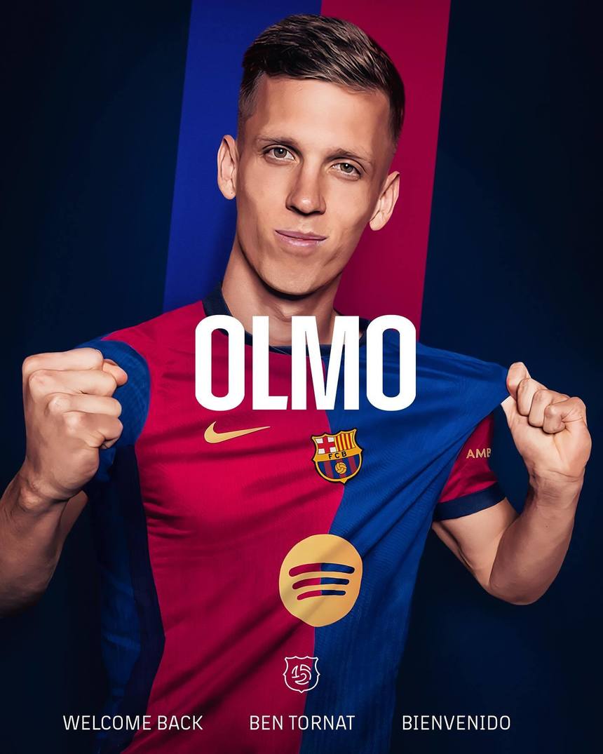 Spaniolul Dani Olmo a părăsit RB Leipzig şi semnează cu FC Barcelona