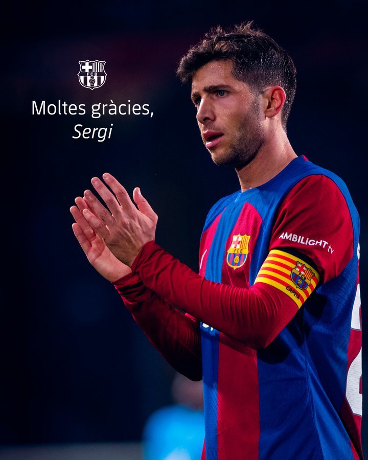 Căpitanul Sergi Roberto părăseşte FC Barcelona după 14 ani