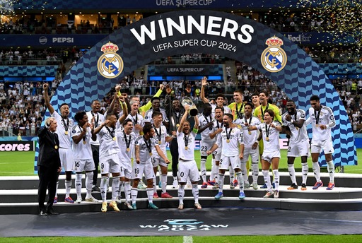 UPDATE - Real Madrid scrie istorie: a devenit echipa cu cele mai multe Supercupe ale Europei câştigate. Madrilenii au învins Atalanta cu 2-0 la ediţia din acest an