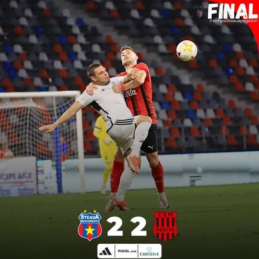 Liga 2: Steaua şi CSM Reşiţa au remizat, scor 2-2