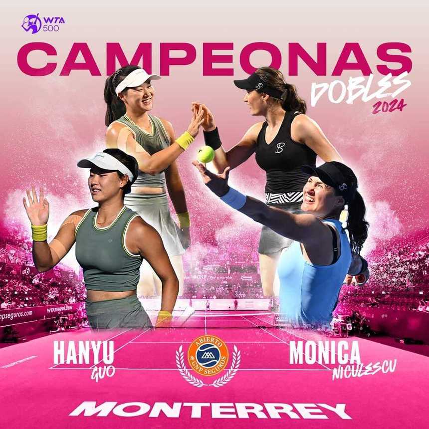 Monica Niculescu a câştigat turneul de la Monterrey, la dublu