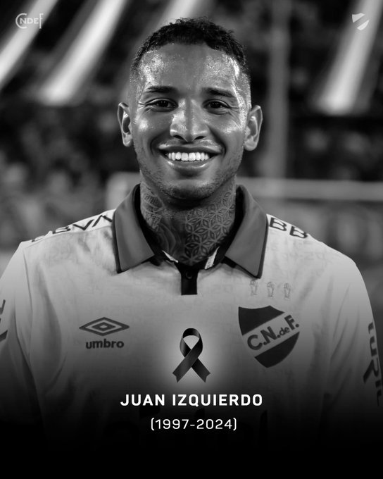 Juan Izquierdo, fotbalistul uruguayan care s-a prăbuşit pe teren săptămâna trecută la un meci din Copa Libertadores, a murit. El avea 27 de ani