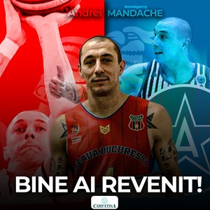 Baschet masculin: Andrei Mandache revine la Steaua. El a jucat la Dinamo în ultimele trei sezoane