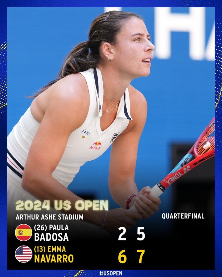 Emma Navarro a învins-o pe Paola Badosa şi s-a calificat în semifinale la US Open