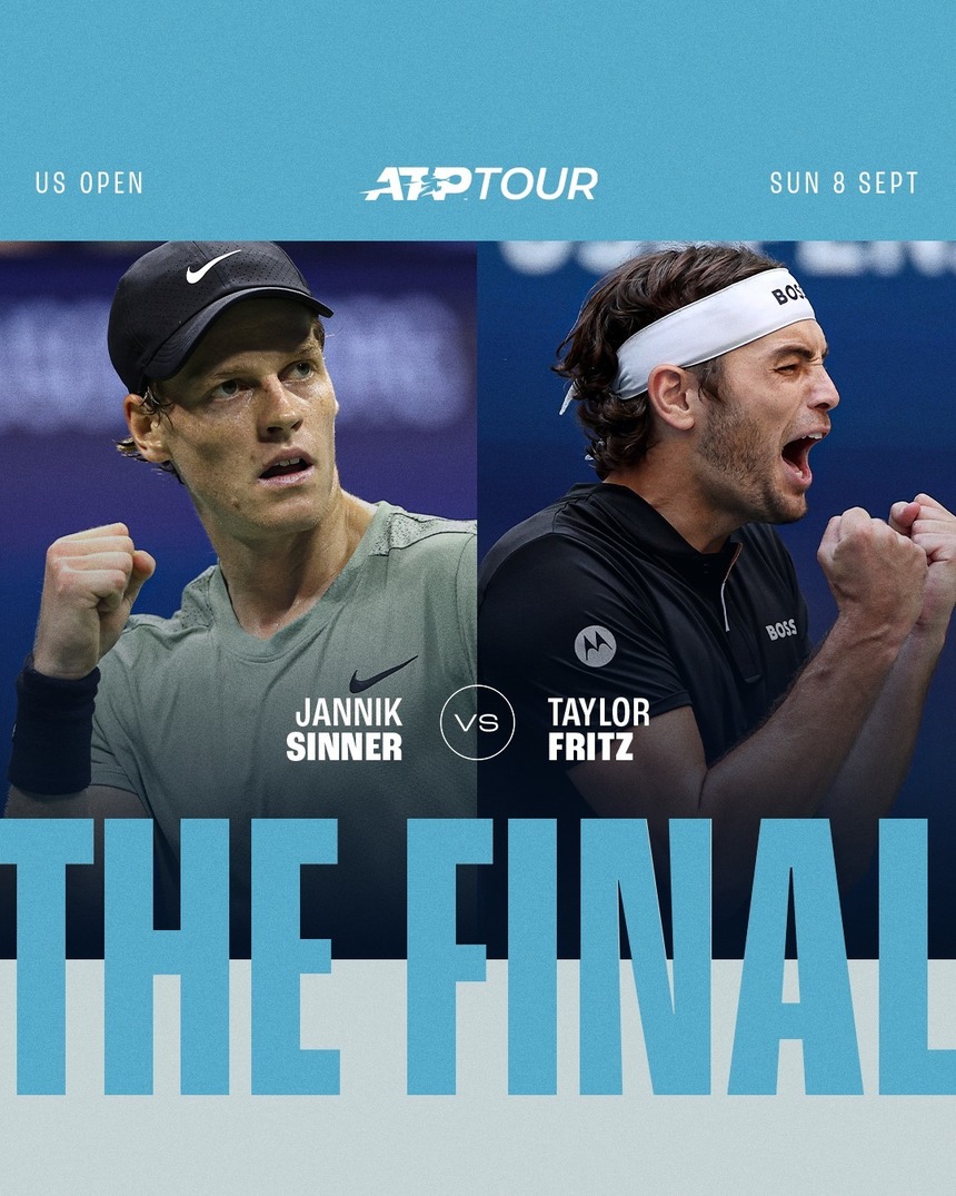 Jannik Sinner - Taylor Fritz, finala US Open, ultimul grand slam al anului