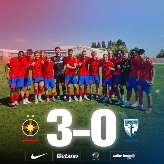 FCSB a învins FC Voluntari, scor 3-0, într-un meci amical