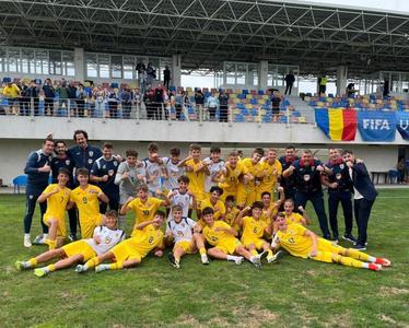 România U16, victorie contra Cehiei U16 în cel de-al doilea amical disputat la Buftea